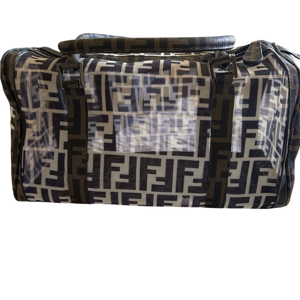 Monogram mesh Boston style bag